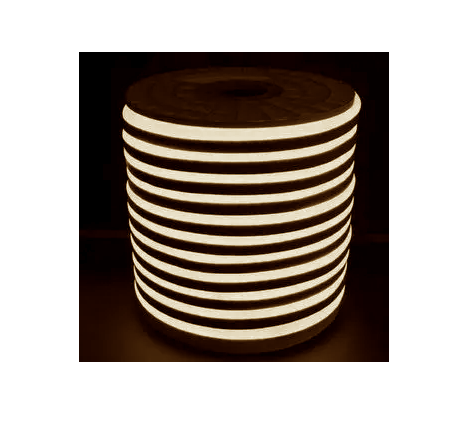 LED неон 220В Білий Теплий 8х16мм GL 2835-120 IP68 10Вт